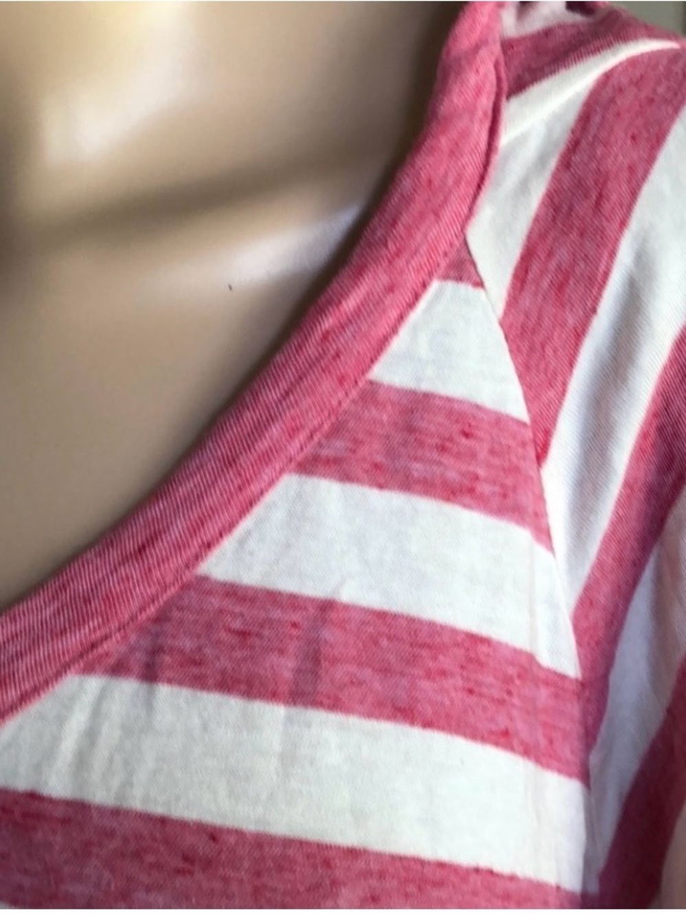 Splendid Pink & White Striped Hooded Women's Top - Picture 13 of 16
